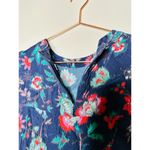 Derek Lam COLLECTIVE Navy Floral Print Godet-pleated Skirt Mini Dress Size 46 Photo 5