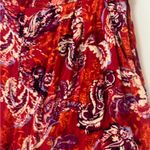 Free People Red and White Wide-Leg Pants Photo 5