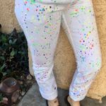 American Apparel paint splat slim slack jeans Photo 2