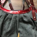 Highway Satchel Purse Tote Bag Large Approximately 18" by 14"‎ Nylon Gray, Red Gray Photo 10