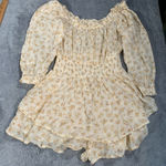 American Eagle Outfitters Cream floral romper XS Photo 0