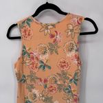 Fresh Produce  Tropical Beachy Tank Dress Womens Small Orange Floral Print Cotton Photo 4