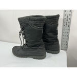 Womans Storm By Cougar Conga Midcalf Winter Boots 9 Black Liaceup Lined Photo 3