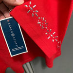 Karen Scott B16- NEW! Women's  Blouse, XL, Red Photo 2