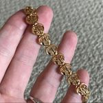 80s Vintage Lady Remington Gold Heart Bracelet and Earring Matching Set Photo 4