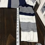 Lilly Pulitzer  Marlowe Dress Blue White Striped Pima Cotton Women's Size Medium Photo 7