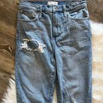 Madewell Classic Straight Step-Hem Distressed Jeans Photo 4