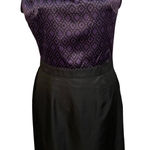 Banana Republic  Two Tone Purple Black Dress‎ Day Night Women's Size 6 Photo 0