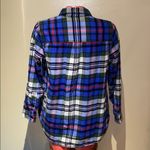 Madewell  Ex Boyfriend Plaid Flannel Shacket Shirt Larchmont with Pockets Sz M Photo 4
