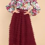 Aura  size XL women’s floral print button front ls top relaxed oversized fit pink Photo 4