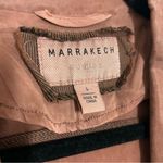 Marrakech Amber Moto Jacket Womens Red Soft Asymmetrical Full Zip Cupro Blend L Brown Size L Photo 3