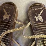 Libertas Snake Print Studded Coastal Cowgirl Granola Quiet Luxury Sandals 8.5 Brown Photo 5