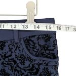 Soft Surroundings  Pants Medium Petite Flocked Baroque Velvet Burnout Stretch Photo 6