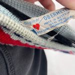 Obermeyer Vintage 60s  Women's Wool Long Sleeve Pullover Sweater Navy Red Medium‎ Photo 2