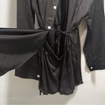 Elegant Black Shirt Dress with built Photo 2