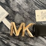 Michael Kors Leopard Print Belt with Gold Buckle Size S Photo 5