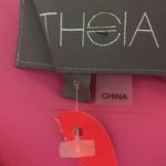 Theia Zibeline NEW floral One Shoulder Gown size 8 Pink Photo 13