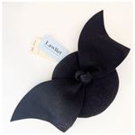 NWT Lawliet Handmade Wool Felt Women Angel Wings Fascinator Hat Black Photo 1