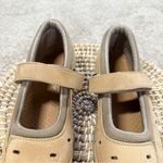 Orthofeet Women’s Leather Mary Jane Comfort Shoes Hook & Loop Strap in Mocha 8.5 Tan Photo 2