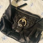 B. Makowsky Leather Shoulder Bag Black Photo 2