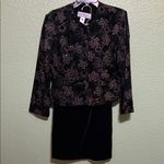 Vintage Black Velvet Skirt Union Made Size 12 Size L Photo 10