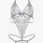 One Piece White Lingerie Photo 0