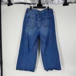 Good American  Good Waist Cropped Palazzo Wide Leg Crop Jeans Photo 2