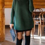 Free People  Ottoman Slouchy Tunic Sweater Dress in Aged Pine Size Large Photo 8