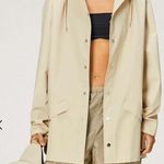 NWT Rains Hooded Jacket Cement Color Size XL Photo 8