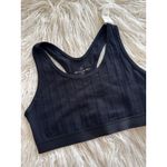 Aerie  Cozy Class Ribbed Knit Sports Bra True Black Size Large Photo 2