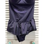 Hot Topic Disney Ursula One Piece Swimsuit Molded Cups Purple Metallic Sz M NWT Size M Photo 2