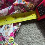 Women’s Pink Colorful Ditsy Floral Off Shoulder Ruffle Baby Doll Dress S Photo 8