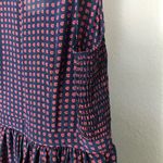 Anthropologie Maple Navy Silk Dress Photo 6