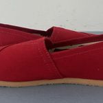Toms NWT Alpargata Classic Red Canvas Slip-On Shoes Photo 4