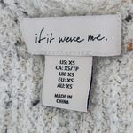 If It Were Me  Waffle Knit Oatmeal Sweater with Speckled Fabric Size XS Photo 6