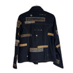 Yak Magik Jacket Womens Large Black Boho Embroidered Western Tassel Nepal Unique Photo 9