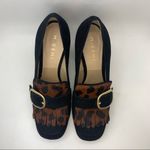 M. Gemi Lettura Block Heel Fringe Loafer Black Size 7 Photo 3