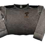 PINK - Victoria's Secret Victorias Secret SF giants szM distressed cropped cold shoulder sweatshirt EUC Photo 0