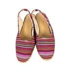 Beacon Women's Slip On Rainbow Espadrille Slingback Flats Stripes size 8.5 Photo 4