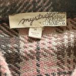 Mystree  Plaid Shacket size M 21” p2p Pink/Gray $69 Retail NWOT Photo 2