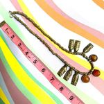 Silver tone Carnelian Tribal necklace Fish pattern Photo 8