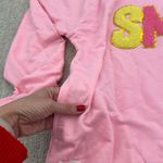 Simply Southern “Smile” graphic long sleeve appliqué pink Stoney clover tee Photo 5