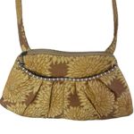 MARUCA Women’s Yellow Floral Handbag Purse Gold Photo 1