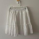 SheIn white flowy floral lace skirt Photo 0