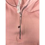 Lululemon Scuba Hoodie Womens M/L Pink Oversized Half Zip Some Staining Shown Photo 7