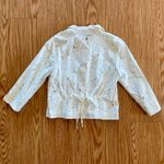 CAbi  #5162 Spring Portrait White Floral Lace Shirt Jacket Womens Medium Photo 8