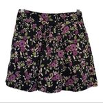 Loft Ann Taylor ‎ purple floral skirt Women’s Size 2 Flowers Photo 0
