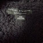 Sanctuary Social Standard by Cara black popcorn crewneck sweater size medium Photo 5