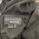 Sachini + Babi Elegant Black and White MIDI Dress with Sleeves Like New Size 8 Photo 7