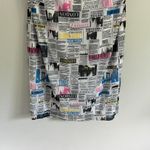 Y2K NEWSPAPER‎ WEARER MAXI SKIRT White Size 3X Photo 3